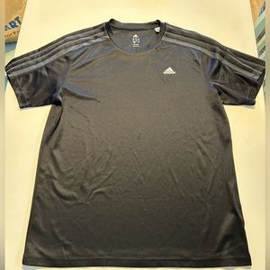 Adidas black lightweight dri fit tee